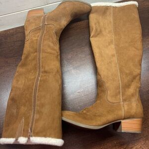 Women's size 8 ana Brown Suede Knee-High Boots